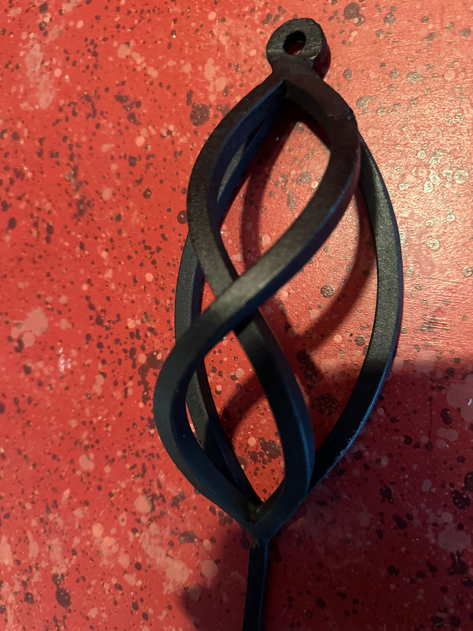 1950s Black Wrought Iron Candle Sconces- 3 Pieces - 10