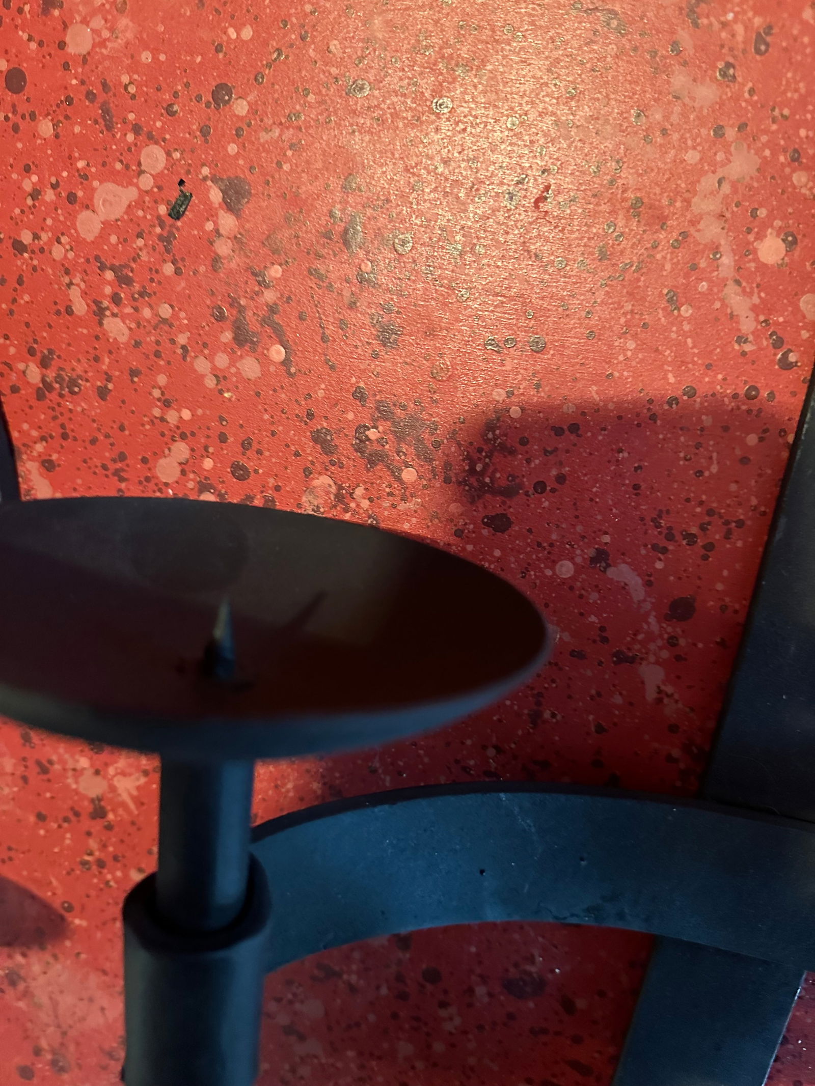 1950s Black Wrought Iron Candle Sconces- 3 Pieces - 4