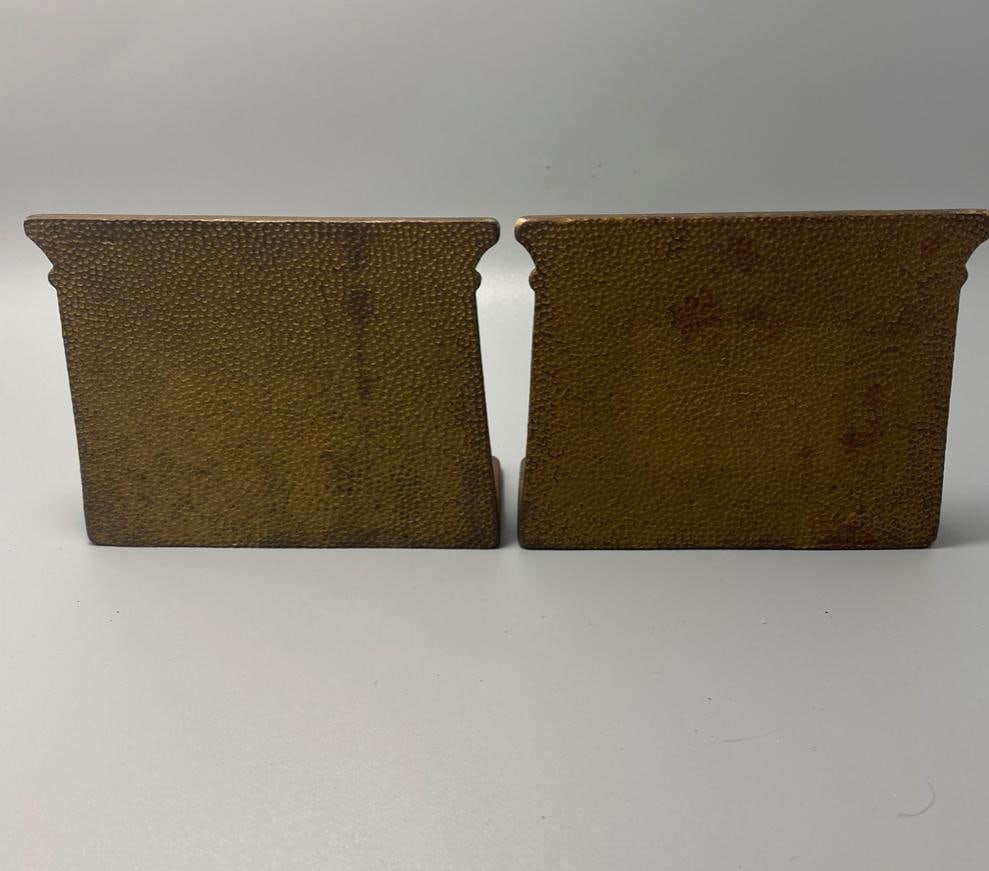 1920 Bradley Hubbard Egyptian Revival Sphinx Bronze Bookends- Set of 2 - 4