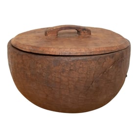 Large Vintage Naga Lidded Bowl