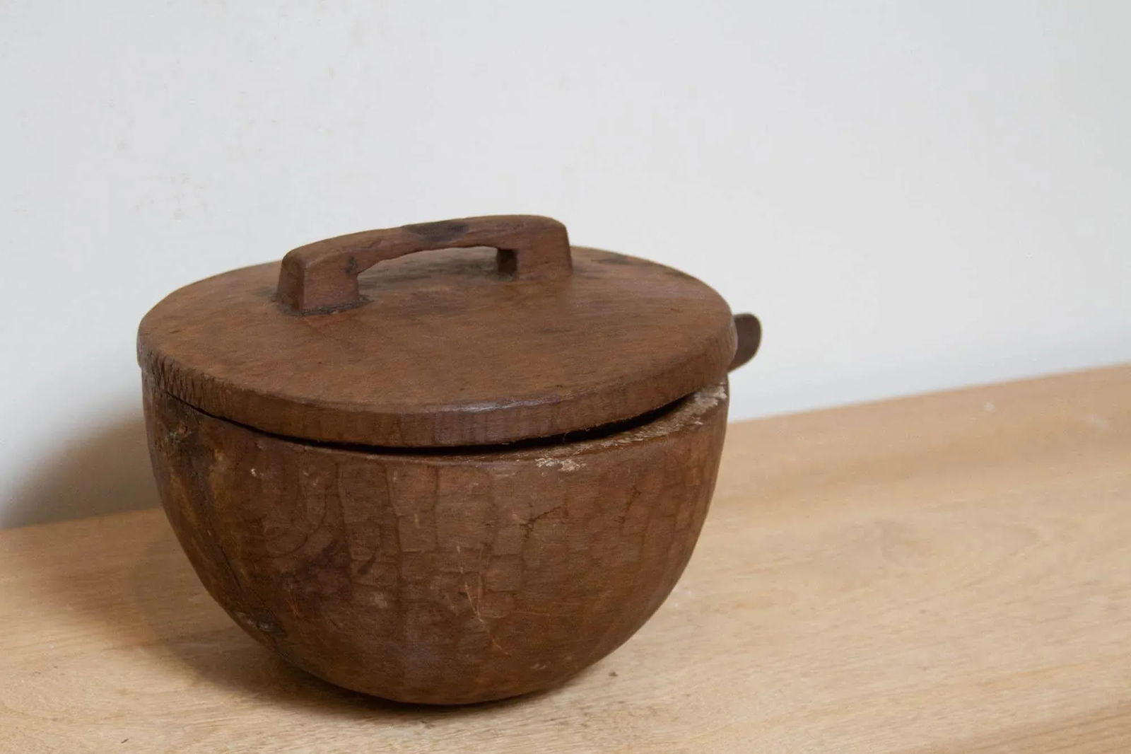 Antique Naga Tureen Wood Bowl - 4