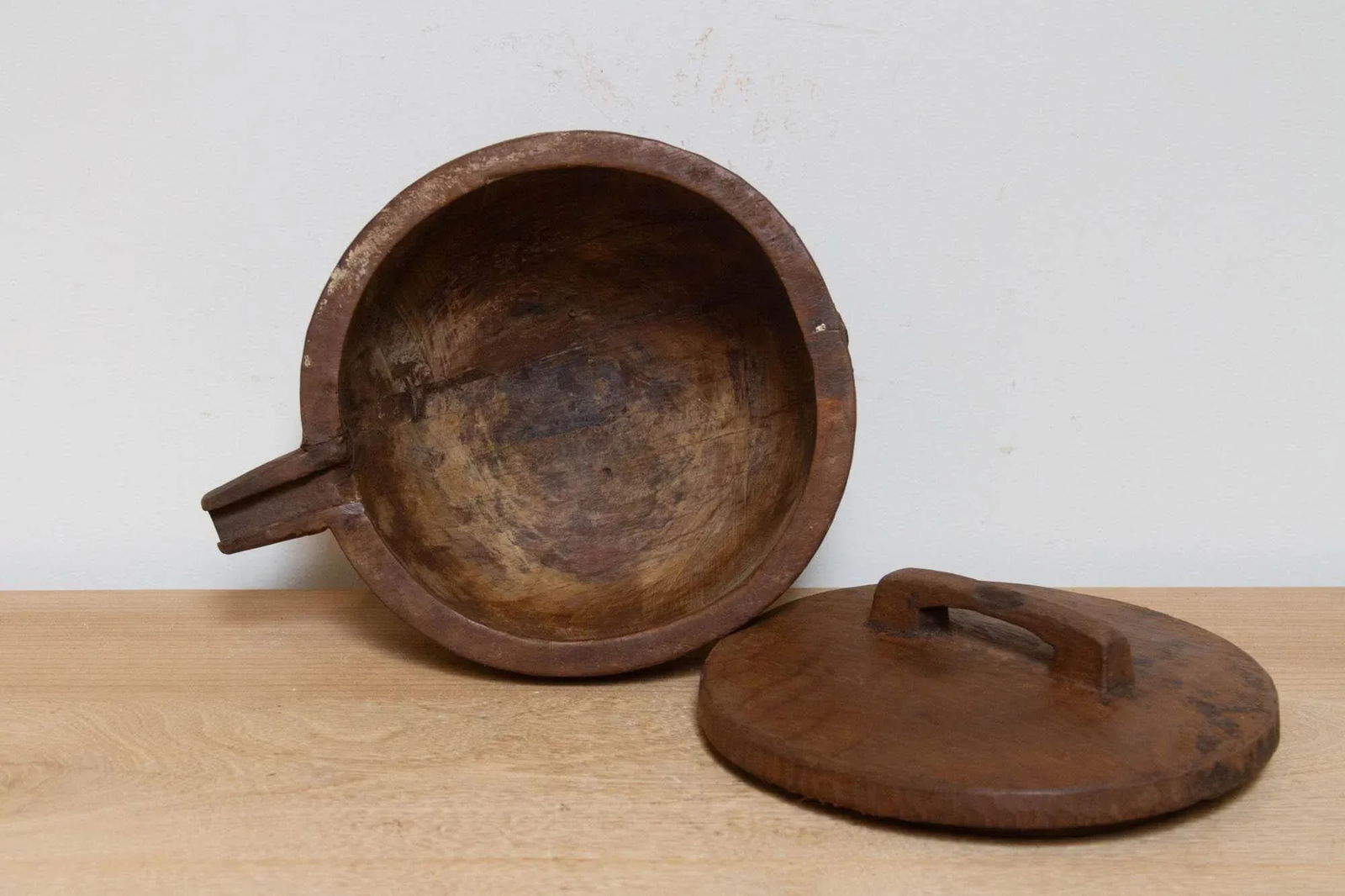 Antique Naga Tureen Wood Bowl - 6