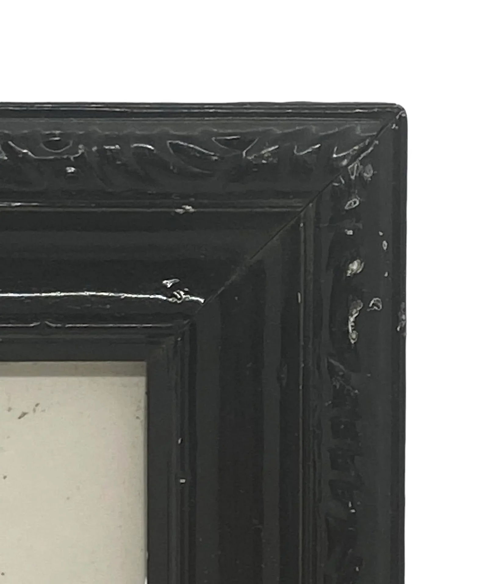 Mid 20th Century Vintage Black Framed Japanese Hand Painted Ceramic Tile - 6