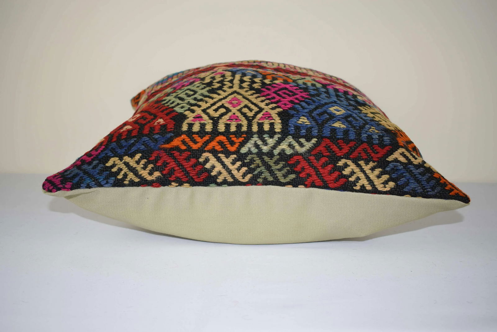 Shabby Chic Turkish Kilim Pillow Cover, Square Jajim Cushion Case 20'' X 20'' (50 X 50 Cm) - 4