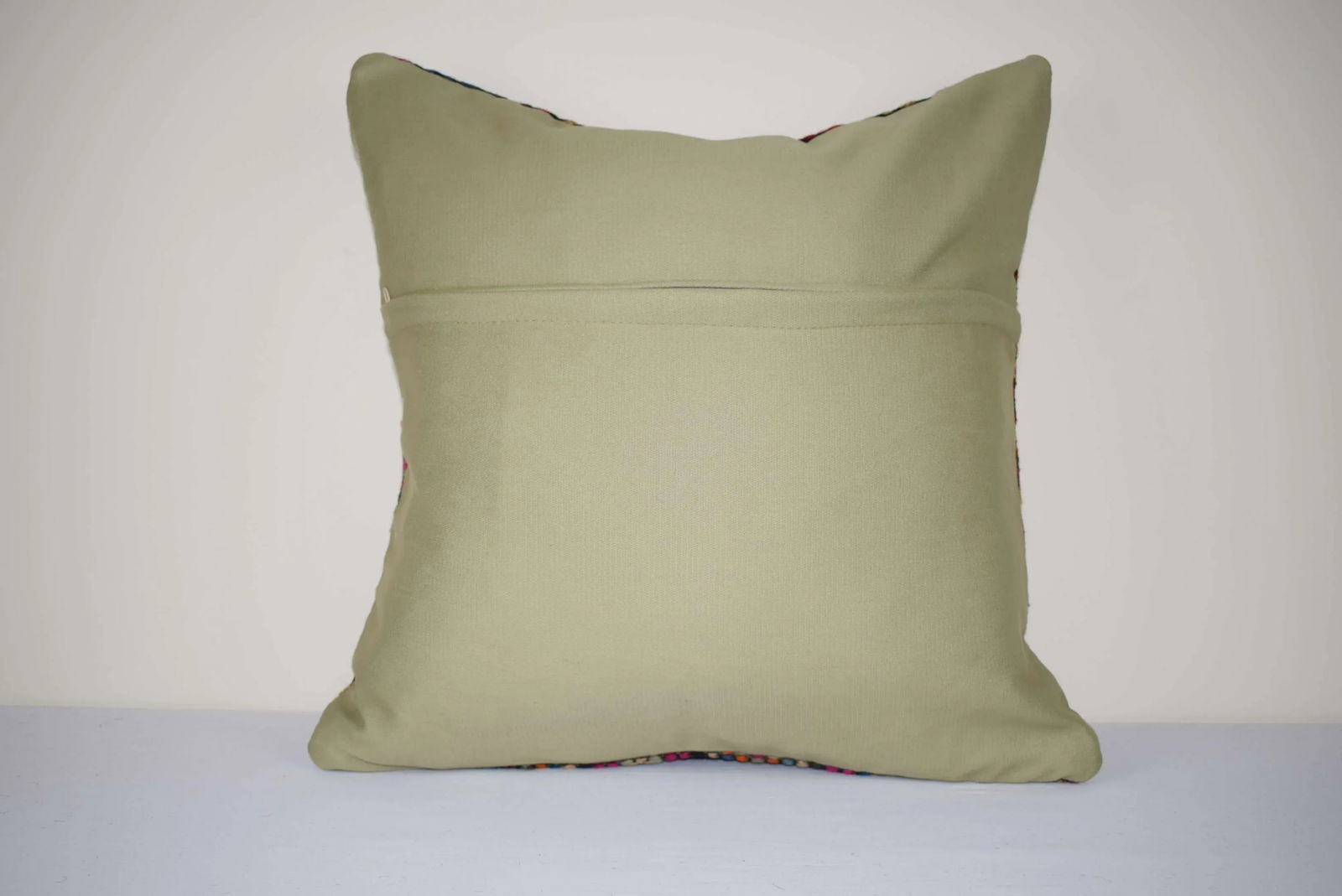 Shabby Chic Turkish Kilim Pillow Cover, Square Jajim Cushion Case 20'' X 20'' (50 X 50 Cm) - 5