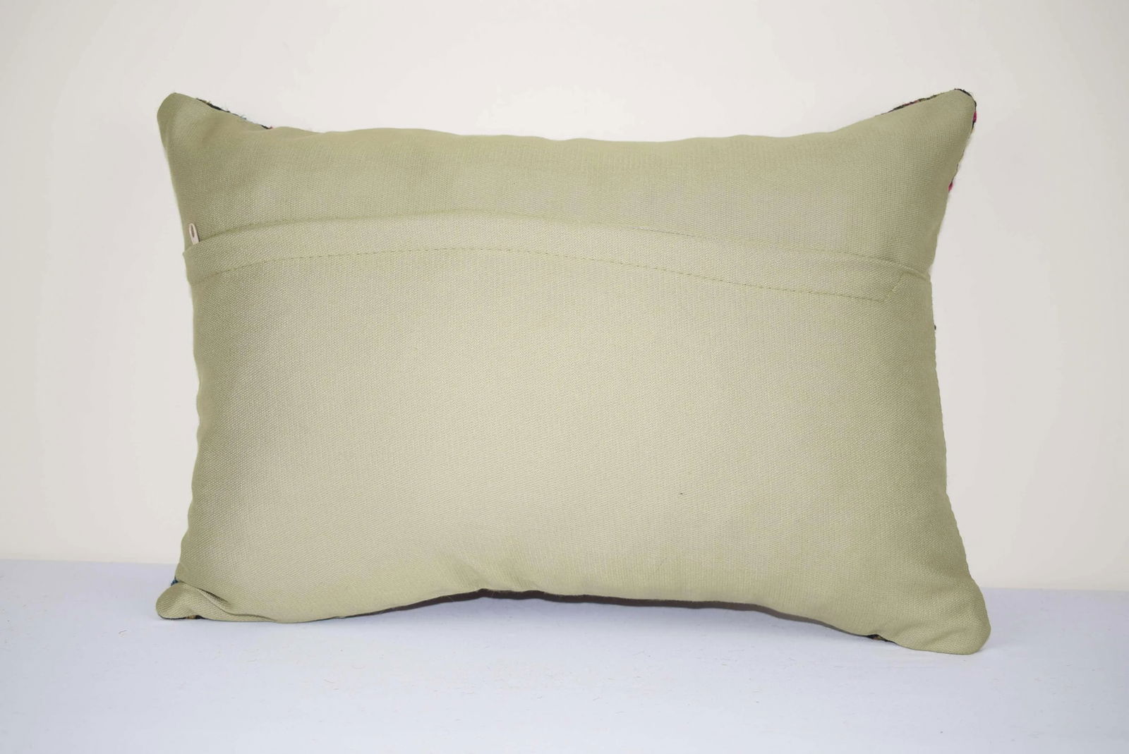 Vintage Hand Embroidered Turkish Pillow, Ethnic Farm 14'' X 20'' (35 X 50 Cm) - 4