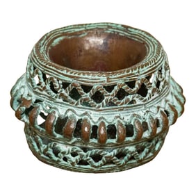 20th Century Bamum Copper Verdigris Bangle