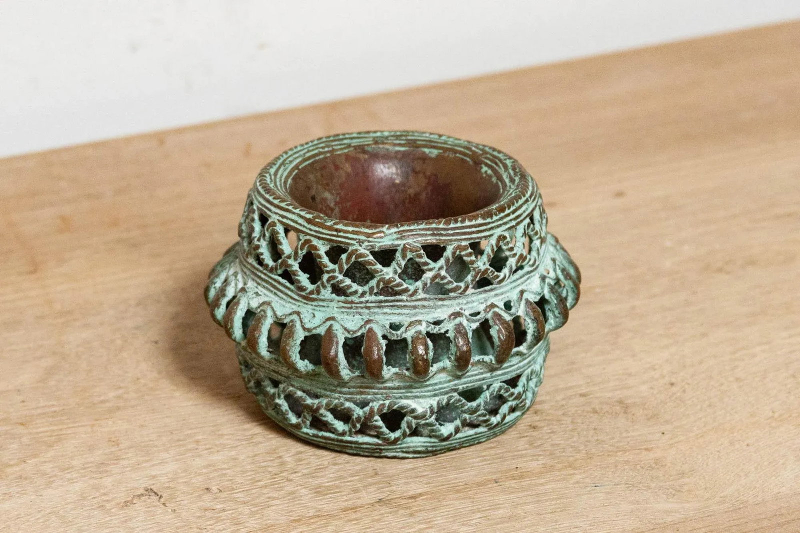 20th Century Bamum Copper Verdigris Bangle - 3