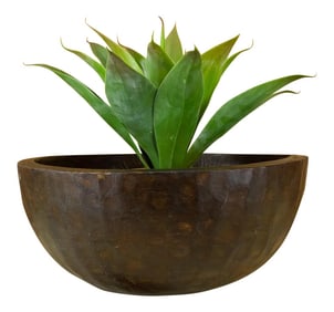 19th Century Rupa Handhewn Nepalese Bowl