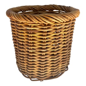 Vintage French Thick Woven Rattan/Wicker Basket
