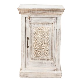Whitewash Moorish Star Slim Cabinet