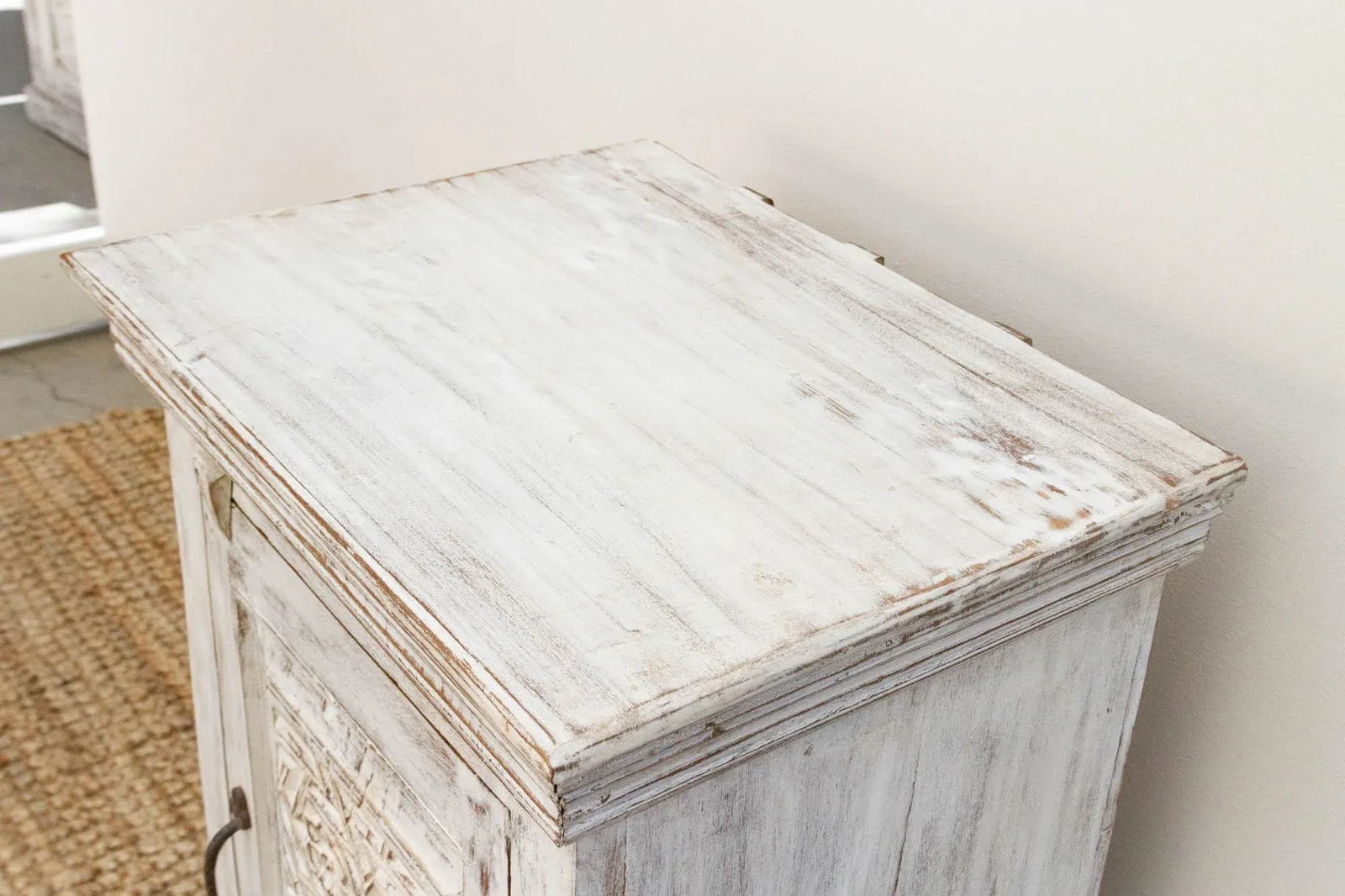 Whitewash Moorish Star Slim Cabinet - 6