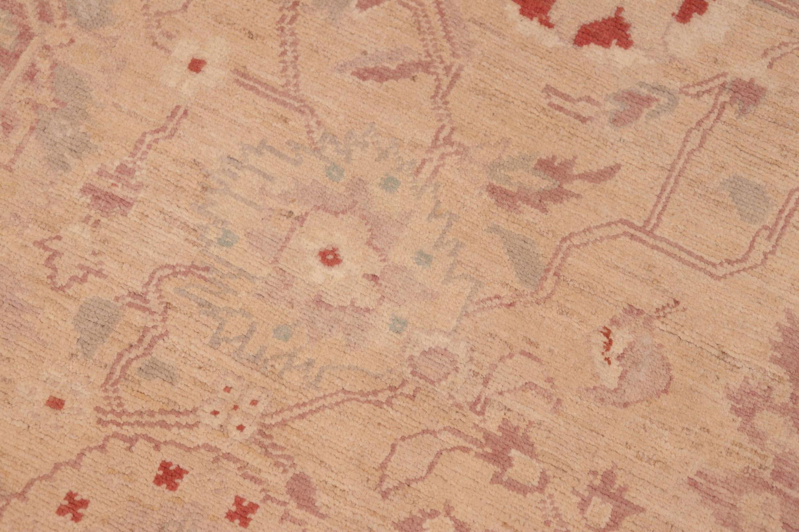 Shabby Chic Ziegler Tan Brown Hand-Knotted Wool Rug - 6'2'' X 8'11'' - 4