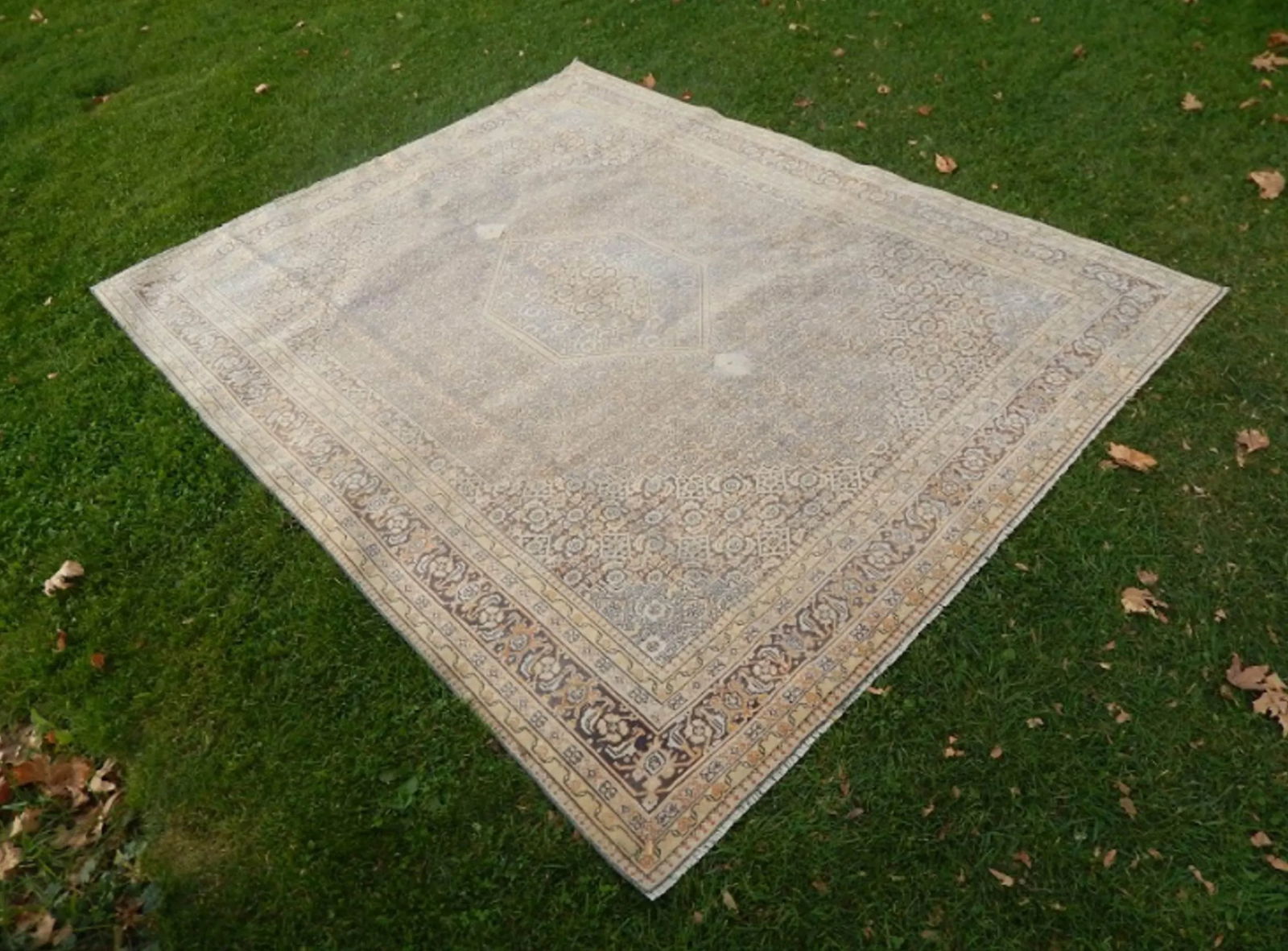 Vintage Turkish Soft Color Oushak Rug 8' X 10' - 2