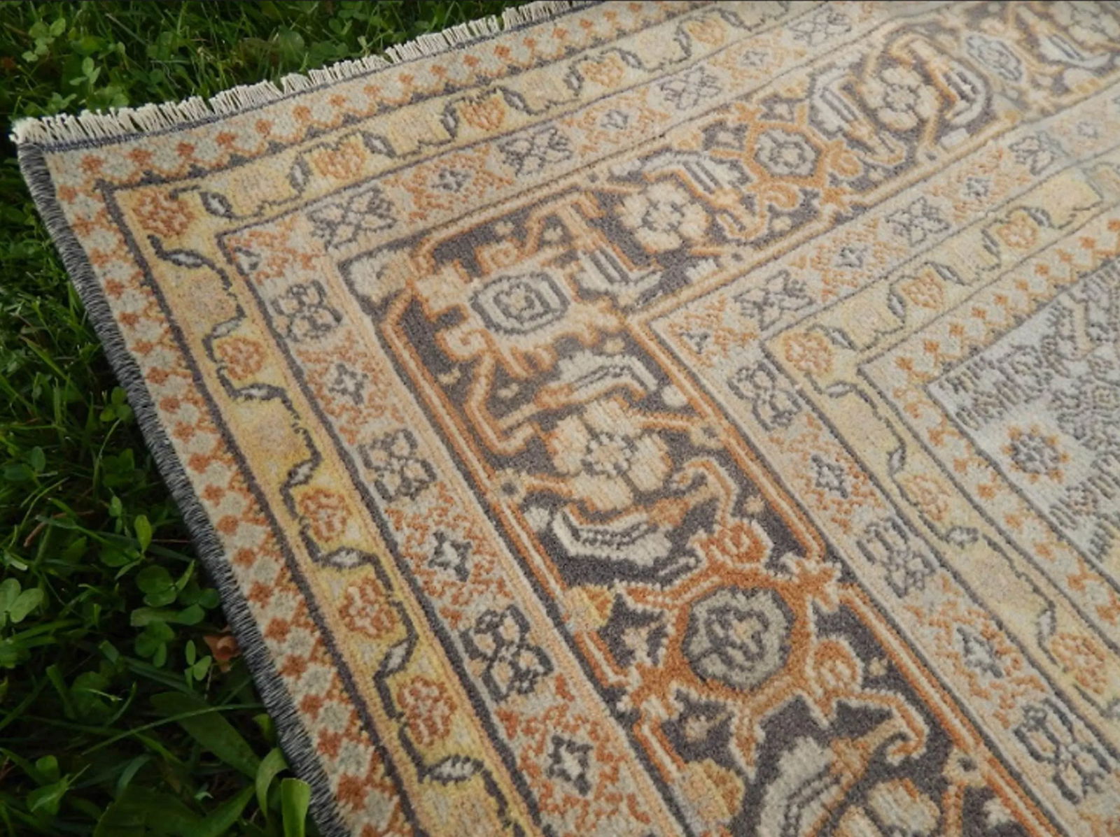 Vintage Turkish Soft Color Oushak Rug 8' X 10' - 8