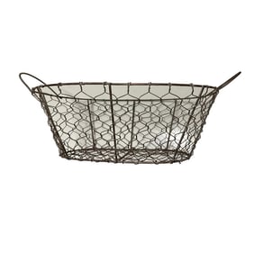 Mid 20th Century Small Basket with Handles