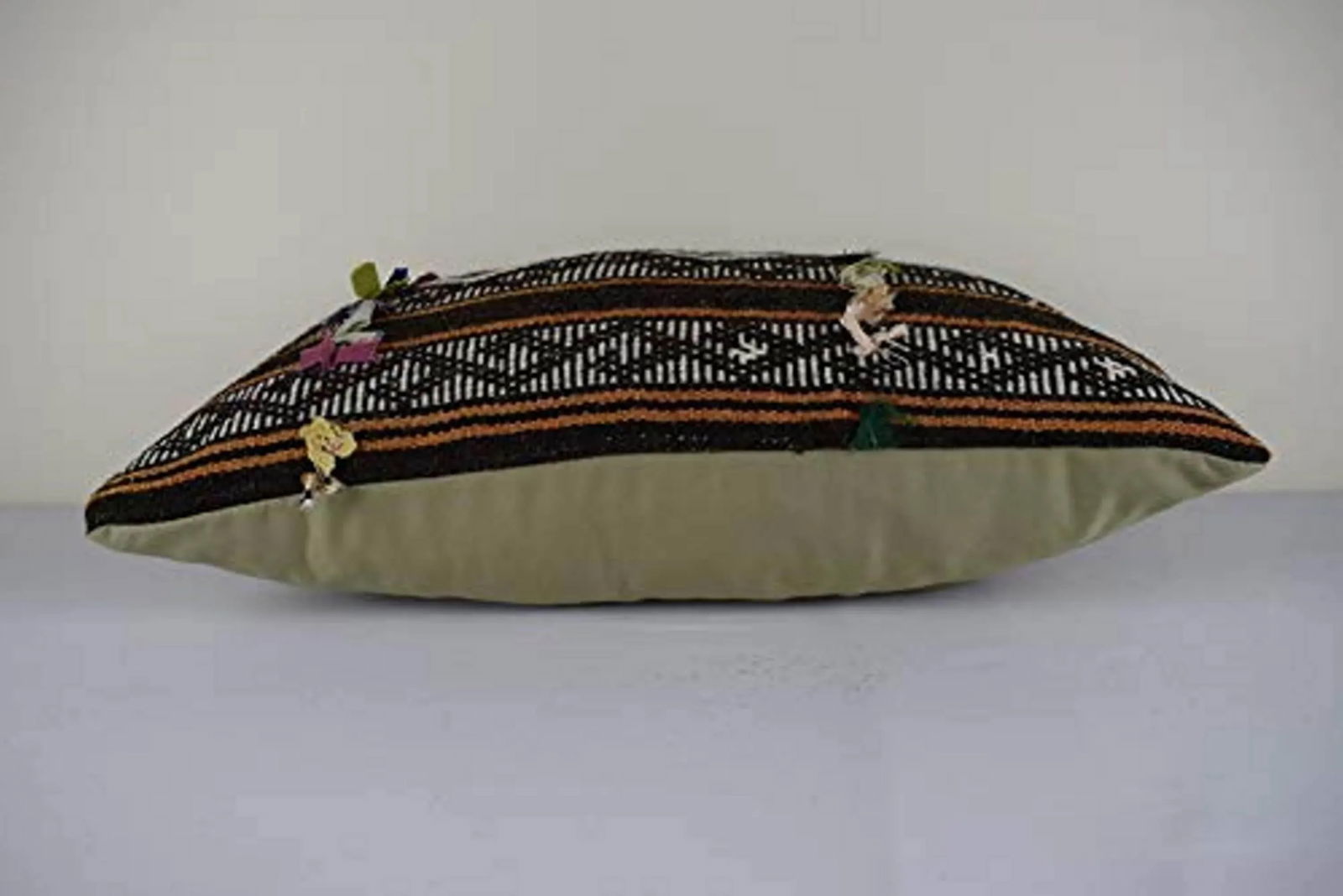 Handmade Turkish Ethic Oblong Pillow Cover, Lumbar Pillow Cover 16'' X 24'' (40 X 60 Cm) - 4