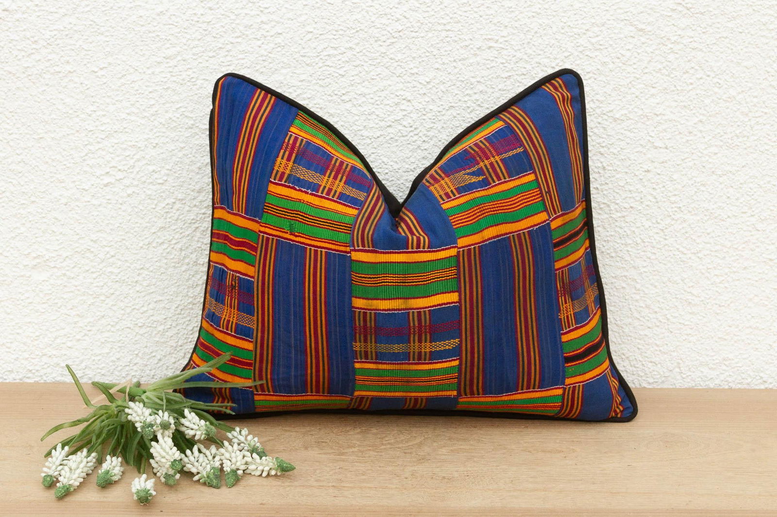 Kakum Vintage African Kente Pillow Cover - 2