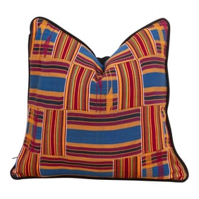 Kwabena Vintage African Kente Pillow Cover
