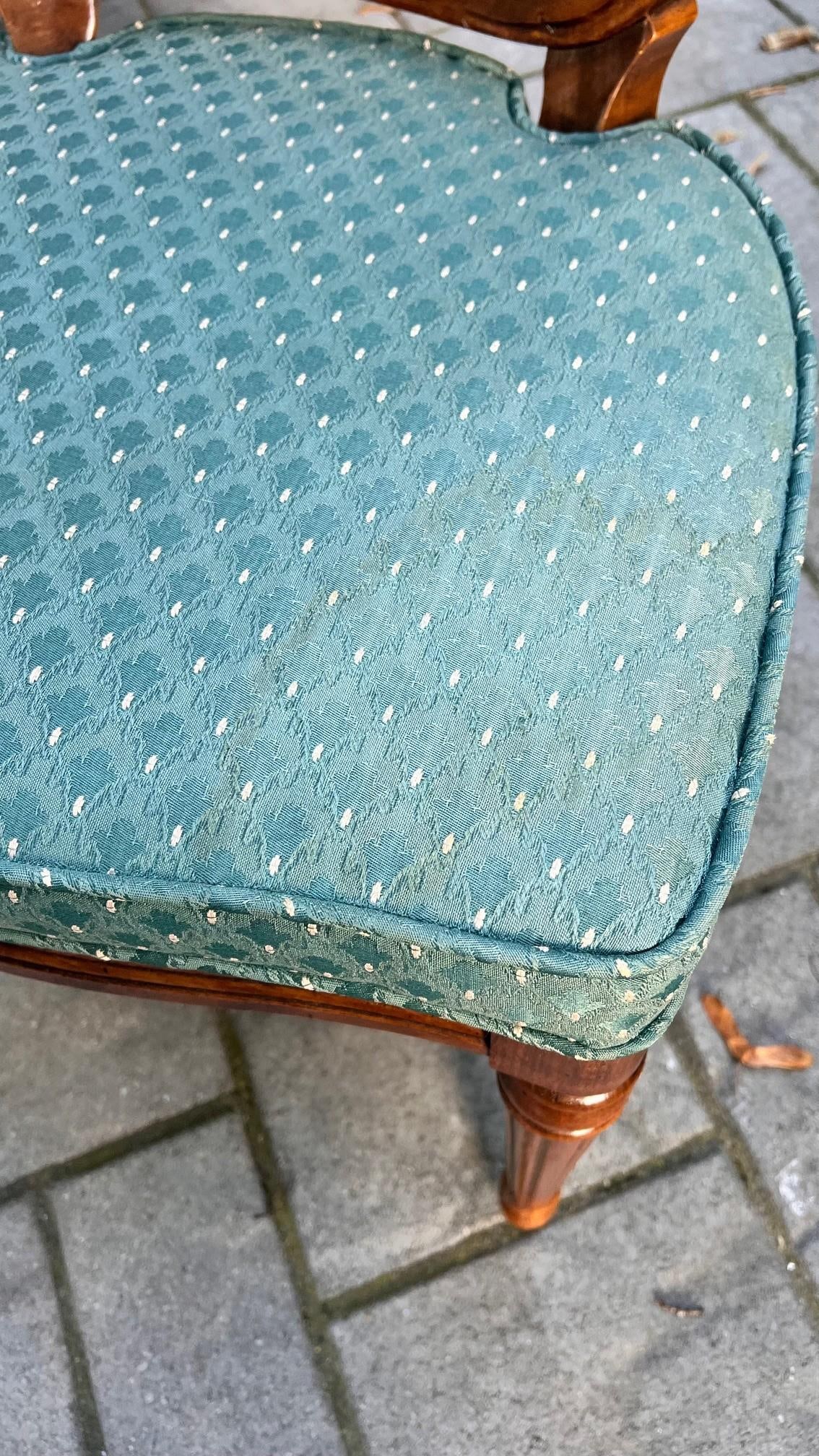 1980s White Furniture Co. Green Dining Chairs - Set of 8 - 11