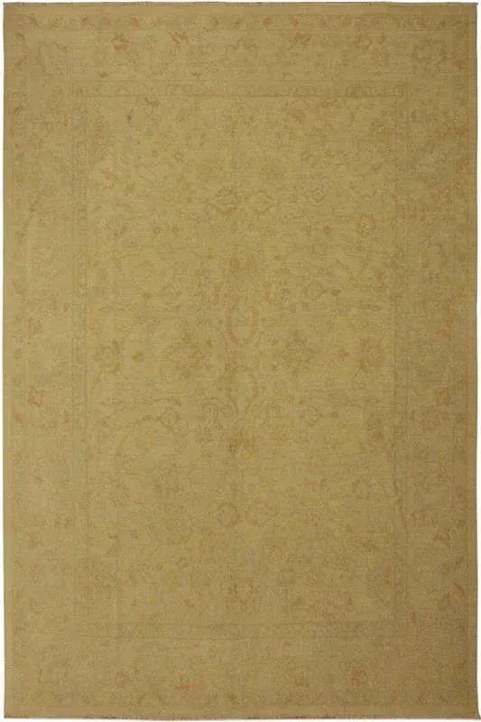 1970s Contemporary Ziegler Sun-Faded Beige Wool Rug -9'0 X 11'7 - 9