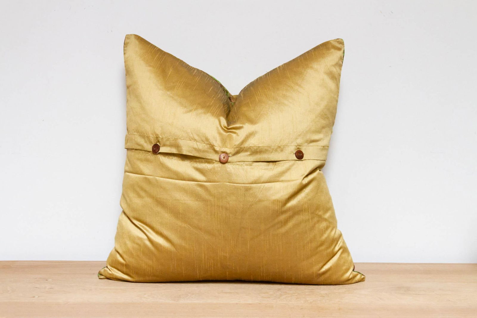Arabian Gold Festive Silk Euro Pillow Cover - 6