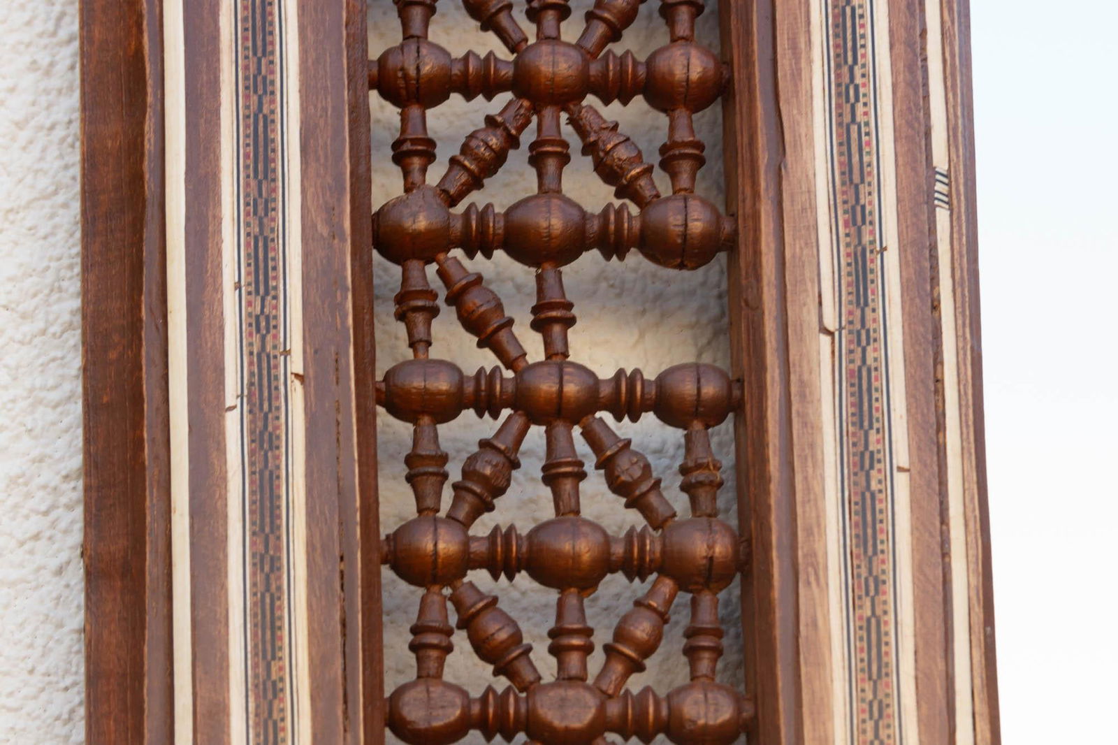 Mid-Century Moorish Inlaid Mirror - 6