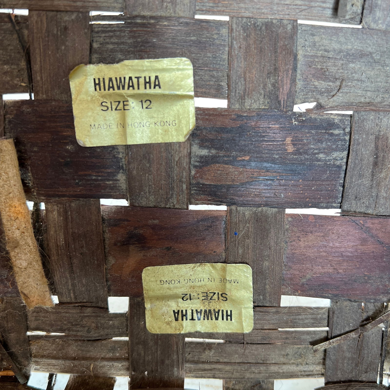 Mid 20th Century Vintage Mid Century Woven Basket From Hong Kong - 6