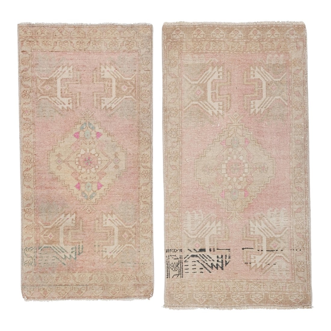 Faded Turkish Small Rug Carpet - Kitchen Rug: - Vintage Faded Turkish Small Rug Carpet - Kitchen Rug 1'8''x3'3'' - 1'9''x3'3'' -1.6 x 3.2 ft./ 50 x 100 cm / 21'' x 39'' / 1'8''x3'3'' - 1.7 x 3.2 ft./ 53 x 100 cm / 21'' x 39'' / 1'9''x3'3'' 