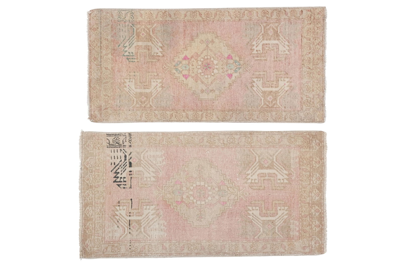 Faded Turkish Small Rug Carpet - Kitchen Rug - 2