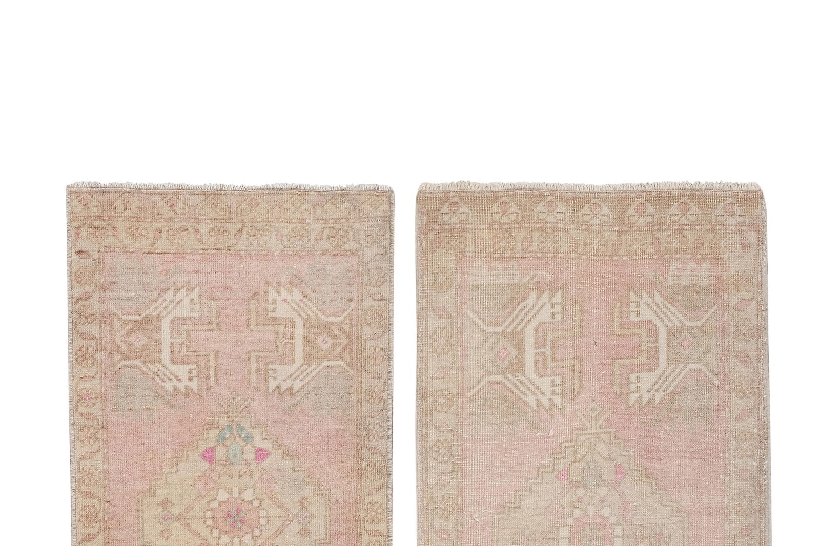 Faded Turkish Small Rug Carpet - Kitchen Rug - 4
