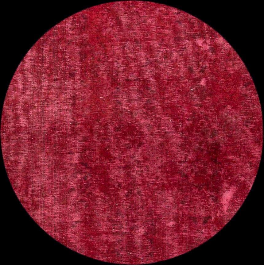 Mid 20th Century Vintage Overdyed Scatter Wool Rug - 2