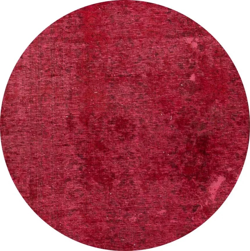 Mid 20th Century Vintage Overdyed Scatter Wool Rug - 7