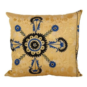 Suzani Yellow Pillow Cover