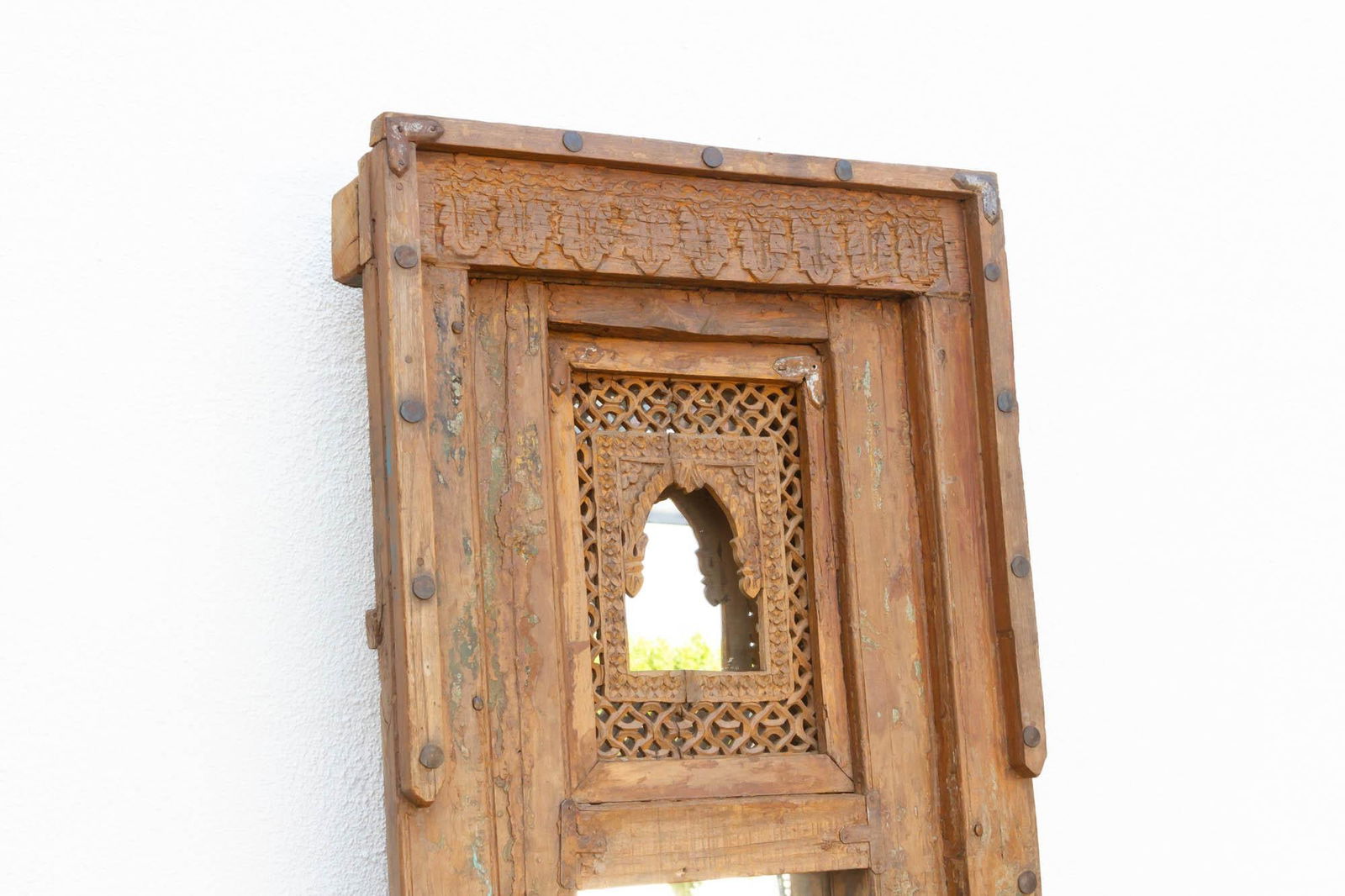 19th Century Rajasthani Tall & Slim Mirror - 4
