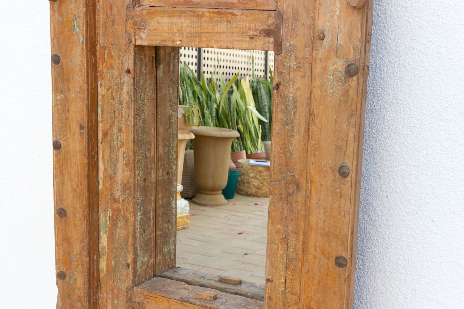 19th Century Rajasthani Tall & Slim Mirror - 7