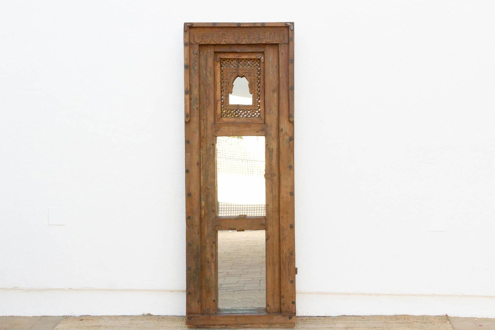 19th Century Rajasthani Tall & Slim Mirror - 8