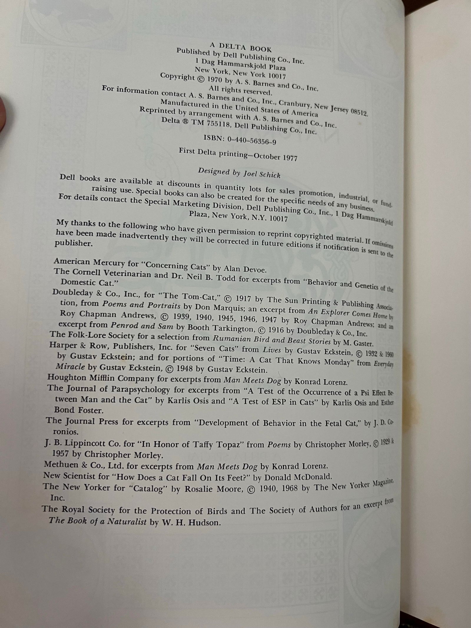 1970s Coffee Table Book "The Natural History of Cats" - 3