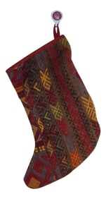 Vintage Kilim Christmas Stocking