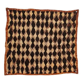 Warm African Kuba Cloth Panel