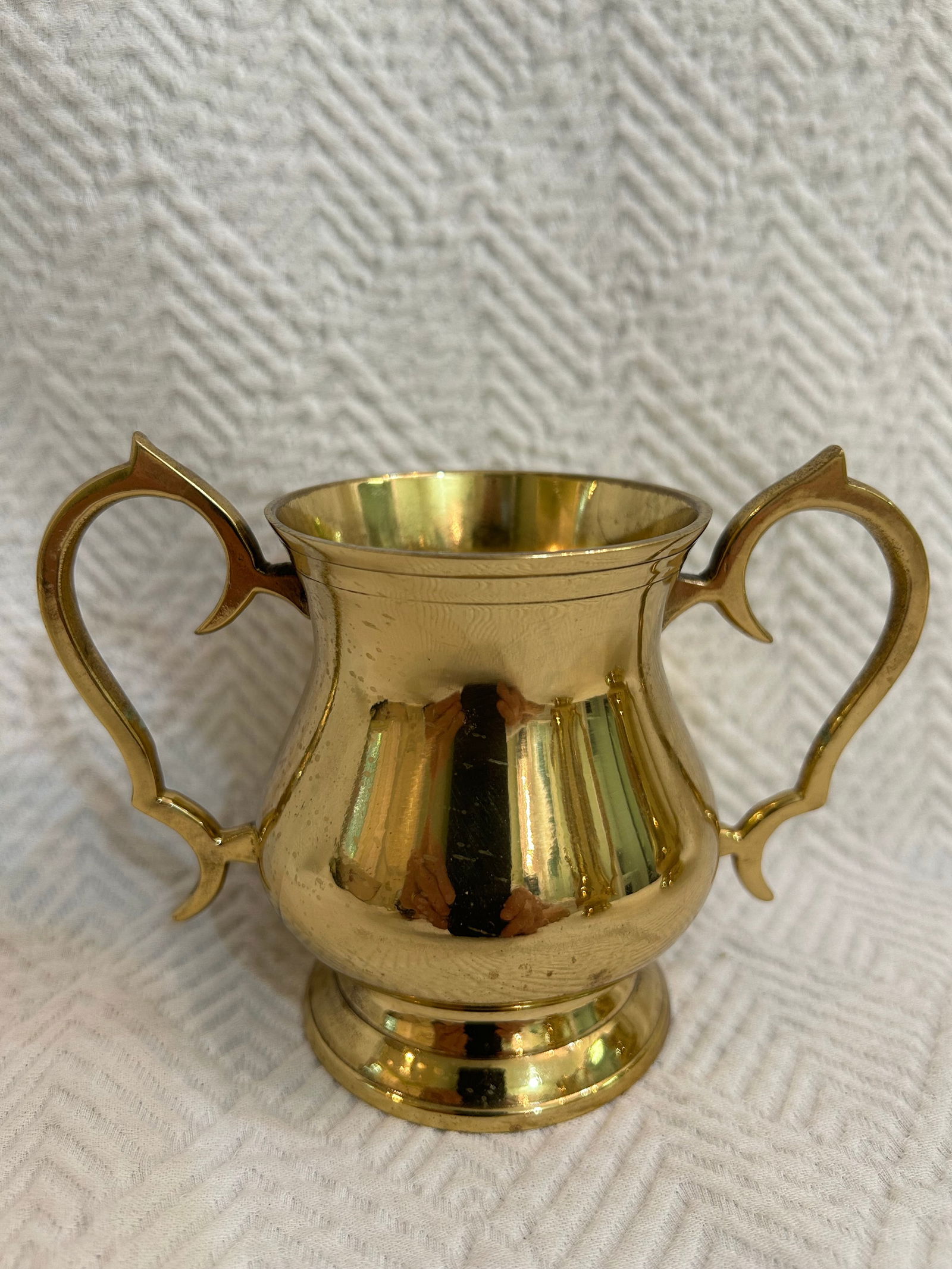 Vintage Lacquered Brass Tea Service - Set of 3 Pieces - 6