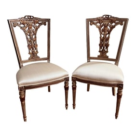 David Michael French Side Chairs- a Pair