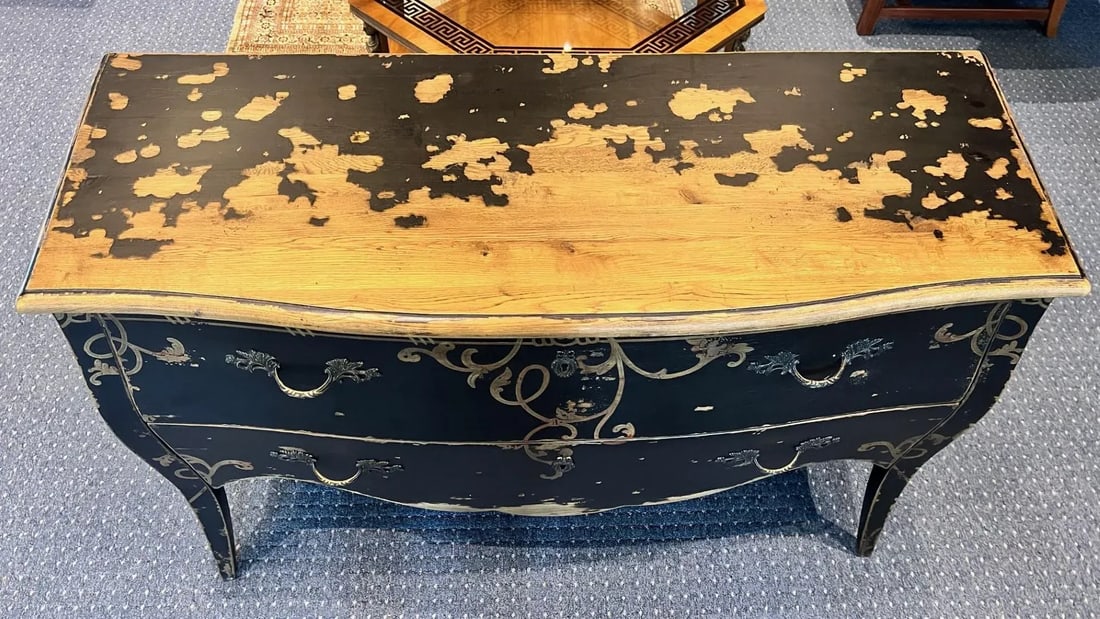 1990s Lillian August Distressed Chest of Drawers - 9