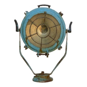 Antique Metal Sea Blue Ship Spotlight