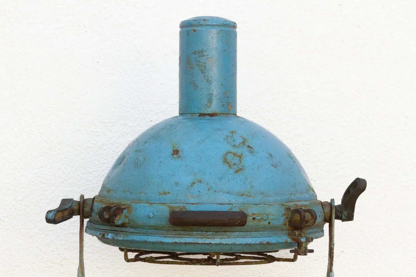 Antique Metal Sea Blue Ship Spotlight - 6