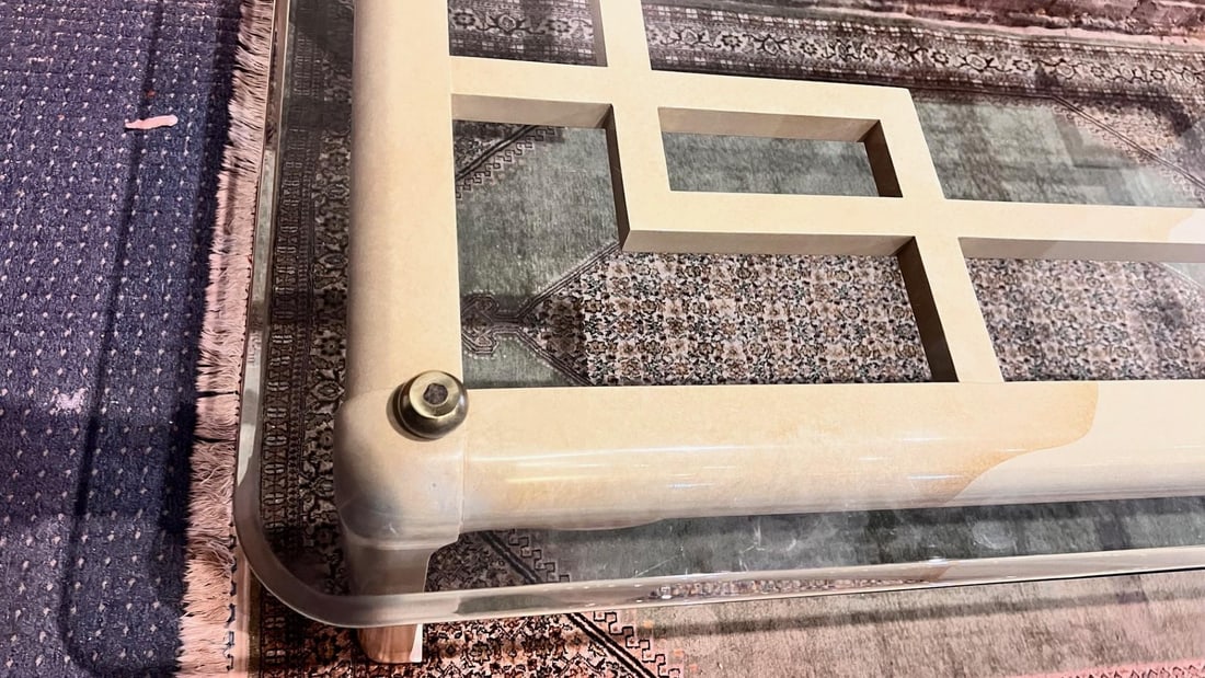 Raymond Sobota 1990s Faux Goatskin Dining Table - 6