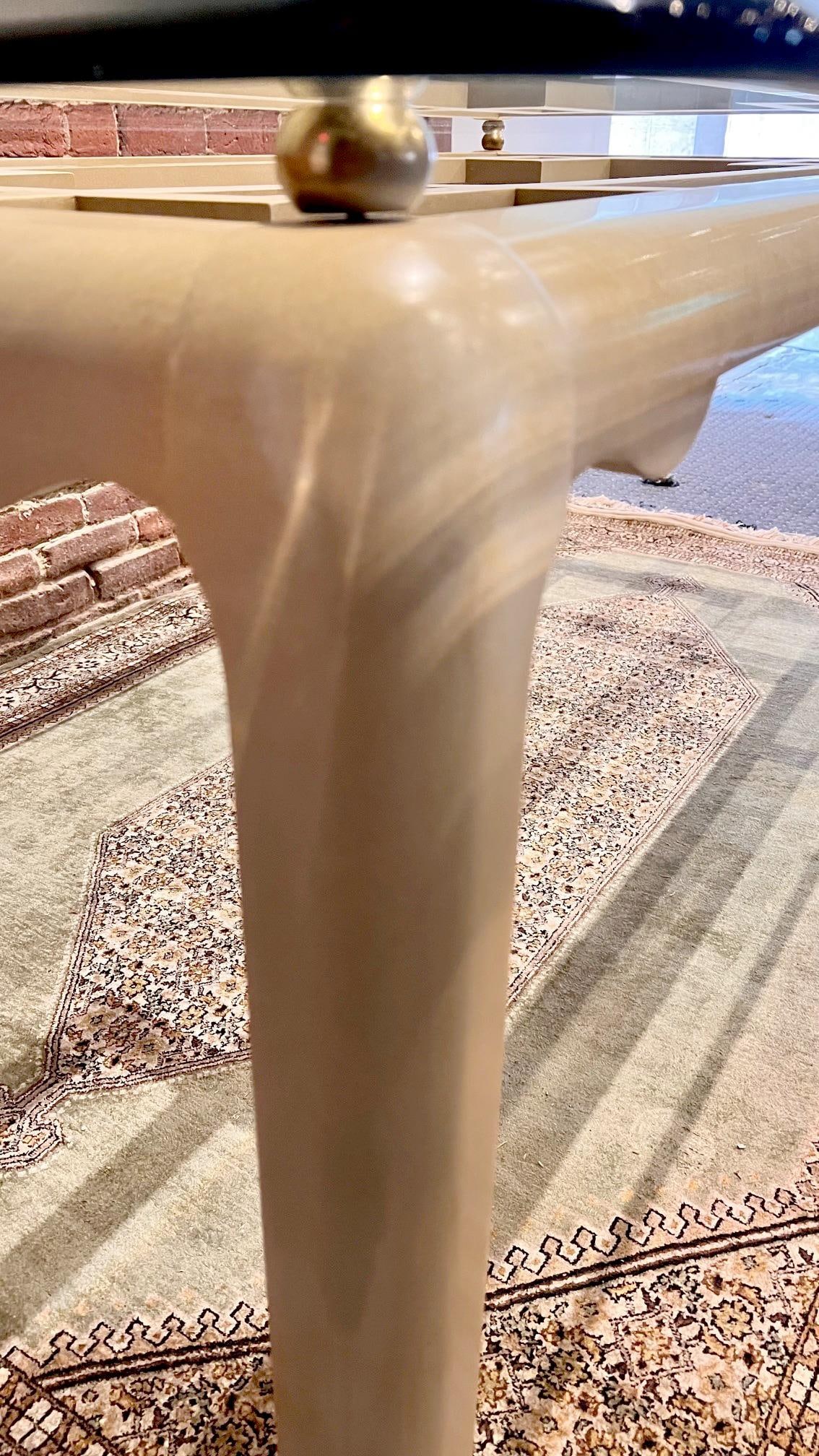 Raymond Sobota 1990s Faux Goatskin Dining Table - 9