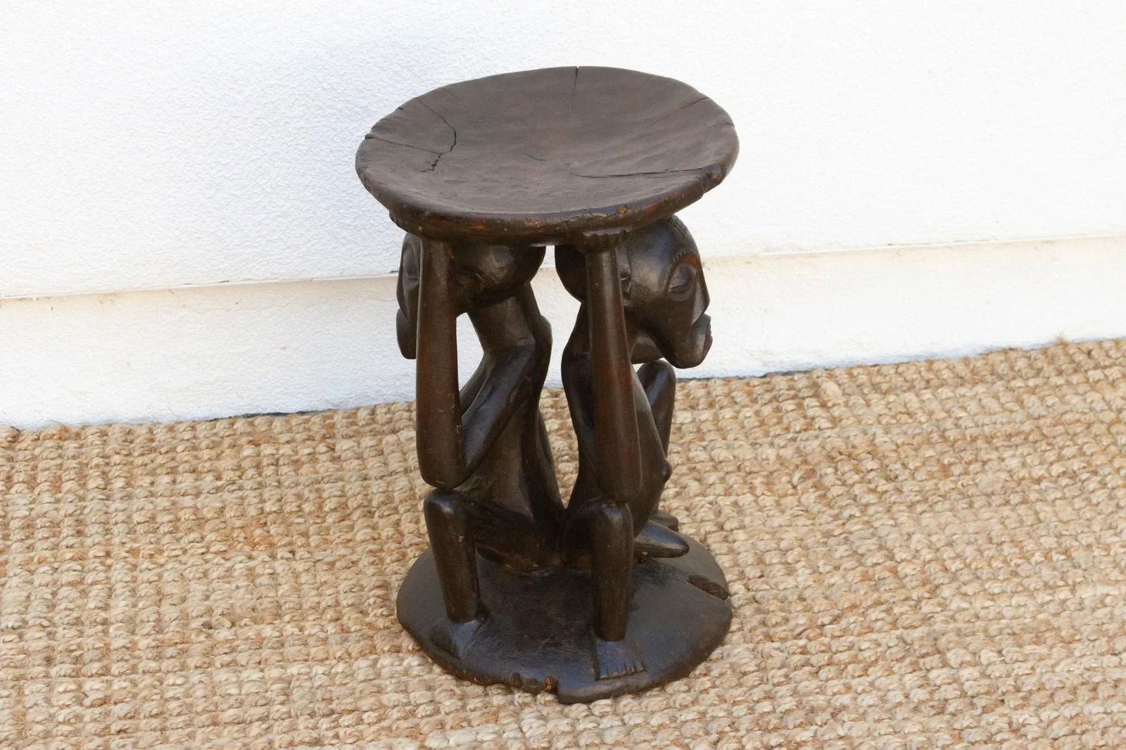 Tribal Songye Figwal Carved Stool - 5