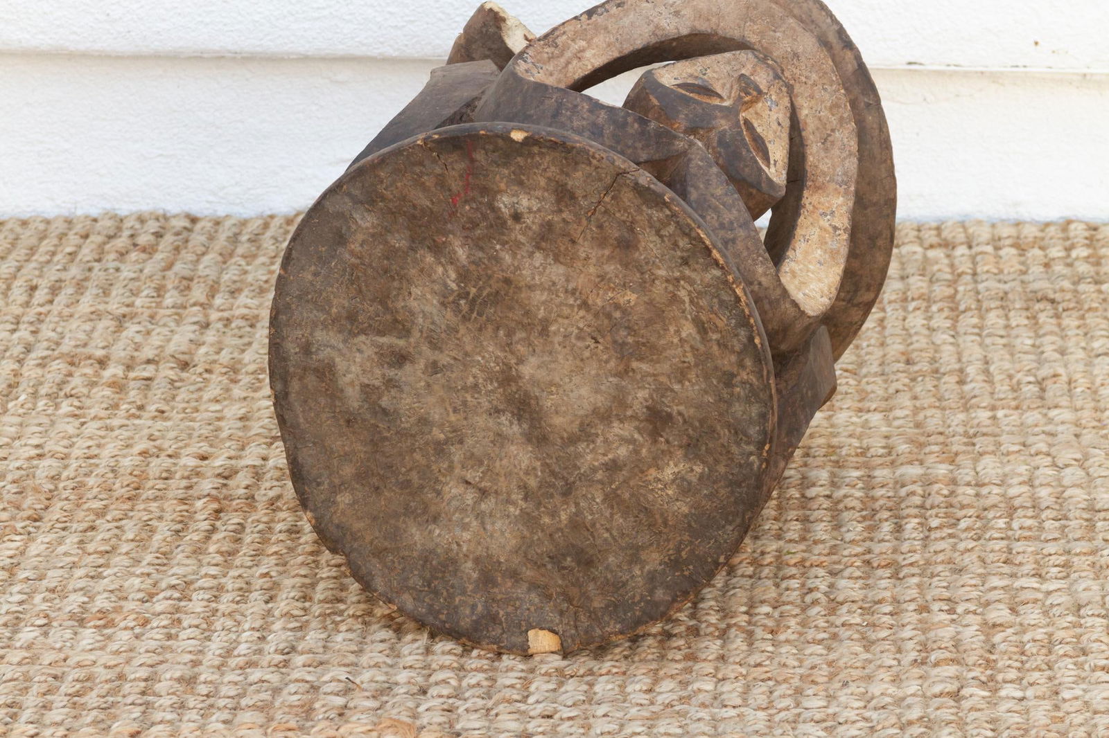 Antique Carved & Painted African Eket Stool - 7