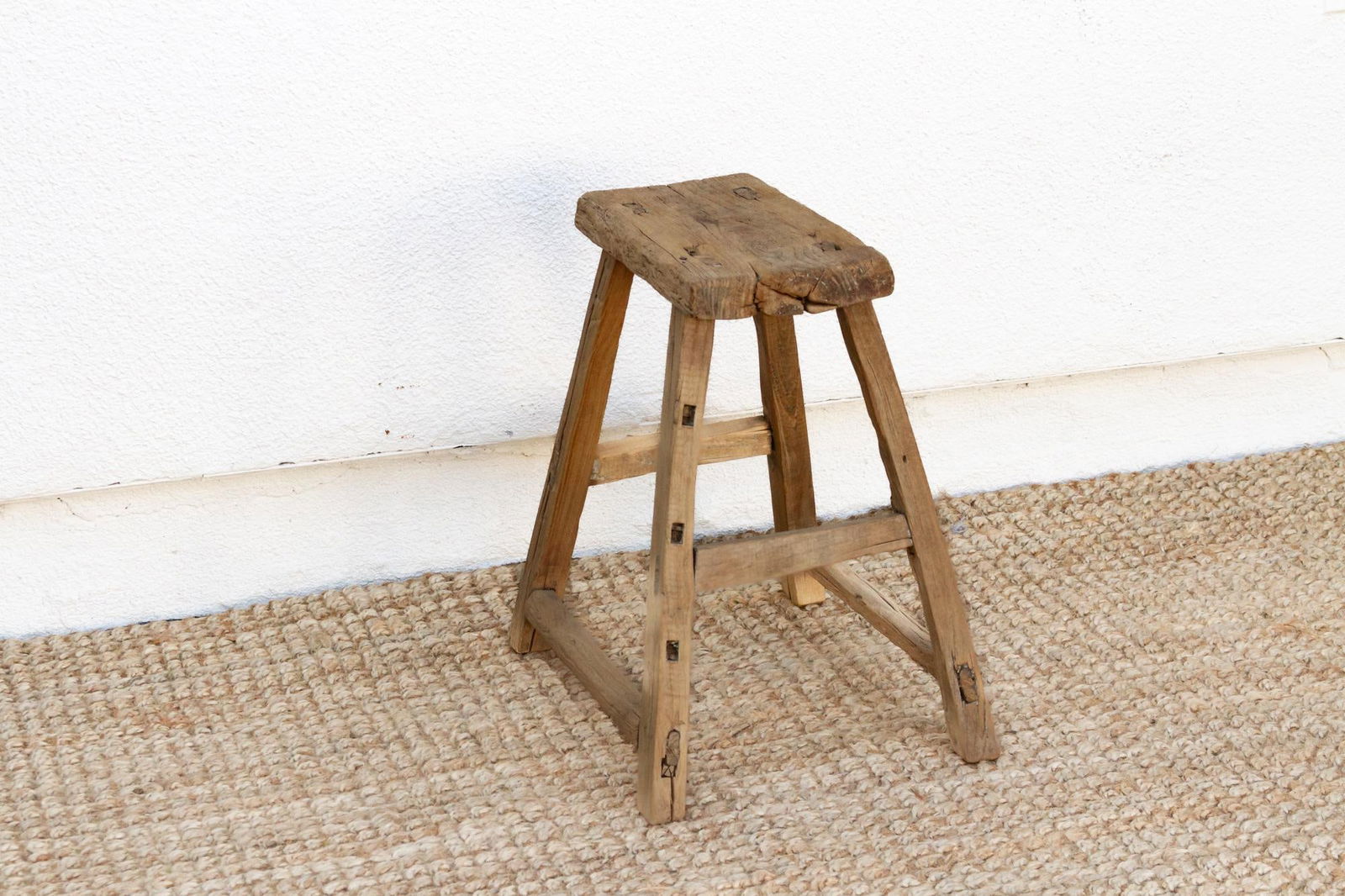 Antique Charming Country Stool - 5
